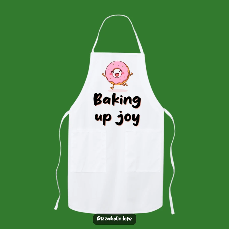 Baking Fun Funny Apron - Hopping Donut Art for the Kitchen
