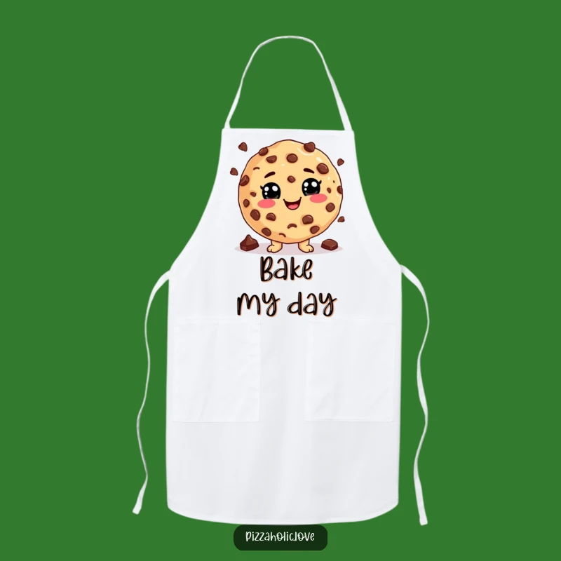 Funny Cookie Juggling Apron: Cheesy Grin Wear for Baking Fun