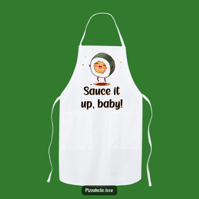 Funny Sushi Roll Apron: Hilarious Kitchen Wear for the Joyful Cook