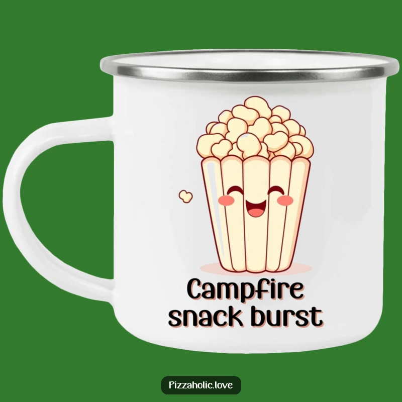 Adventure Popcorn Funny Camping Mug - Snack Time Outdoors