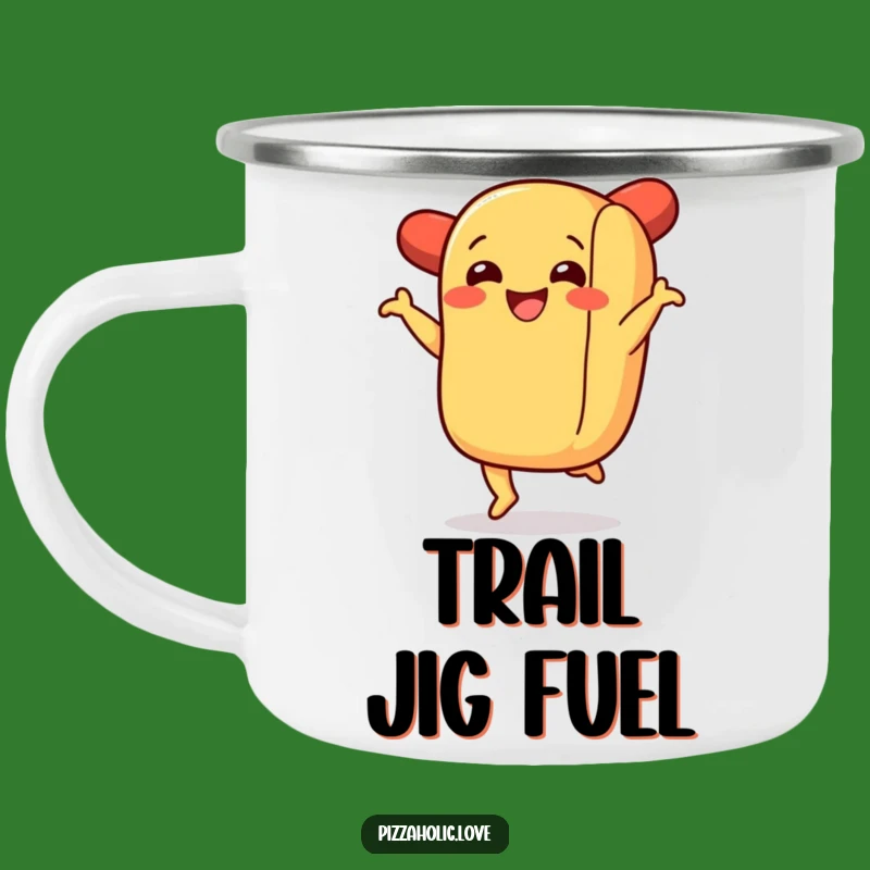 Funny Hot Dog Jig Camping Mug: Adventure with a Wiener Dance, Outdoor Gift
