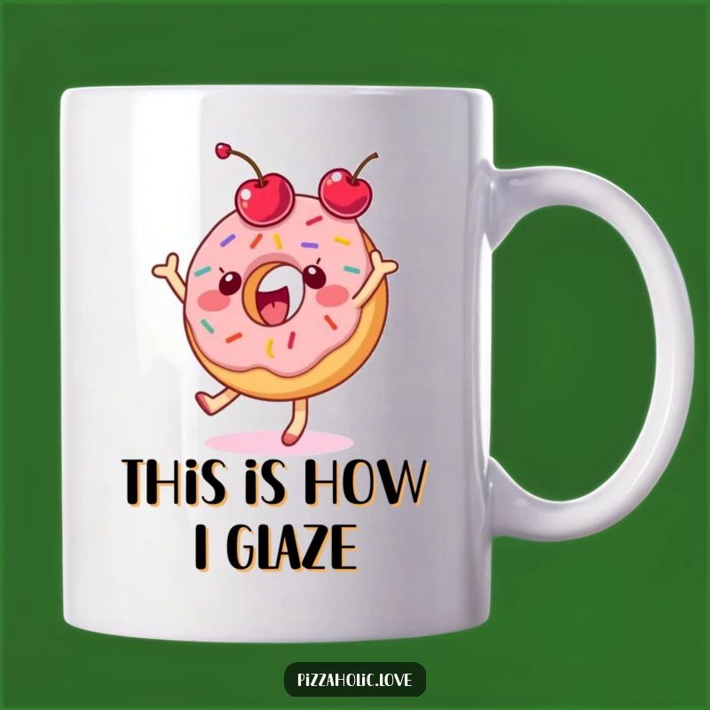 Funny Donut Cherry Toss Mug: Hilarious Dessert Lover Gift