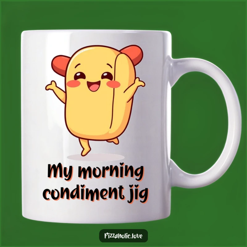 Funny Hot Dog Jig Mug: A Joyful Wiener Dance, Perfect for Foodie Gift