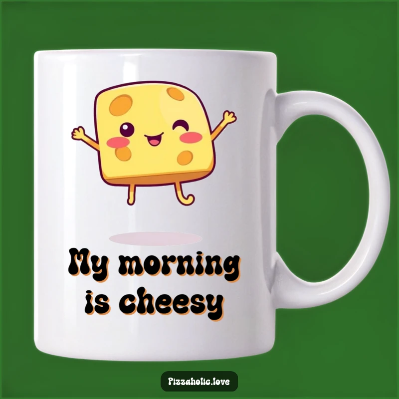 Funny Jumping Cheese Mug: Hilarious Breakfast Buddy, Perfect Gift