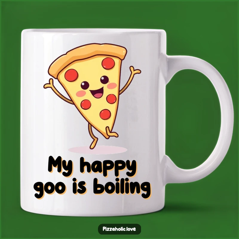 Funny Dancing Pizza Mug: Hilarious Gift for Pizza Lovers and Foodies