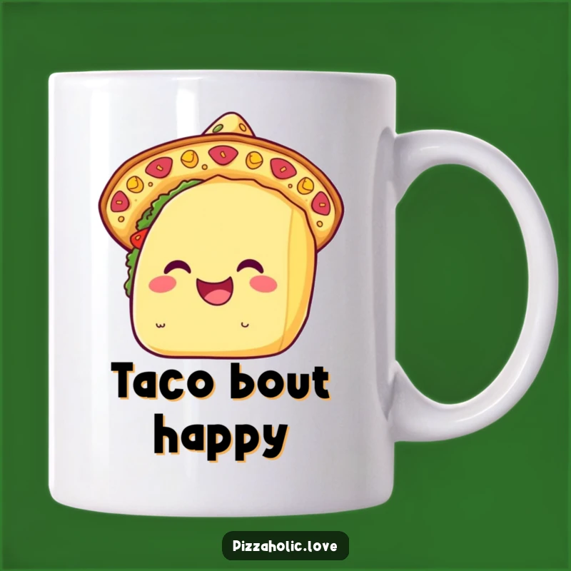 Funny Kawaii Taco Sombrero Mug: Fiesta Fun, Hilarious Mexican Food Gift