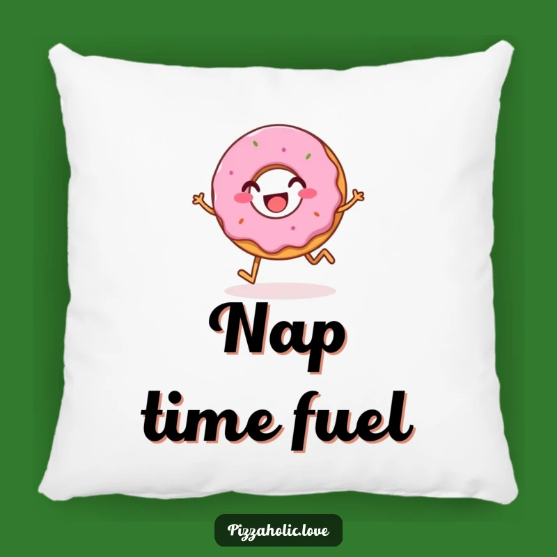 Cozy Donut Funny Pillow - Sweet Dreams with Hopping Happiness