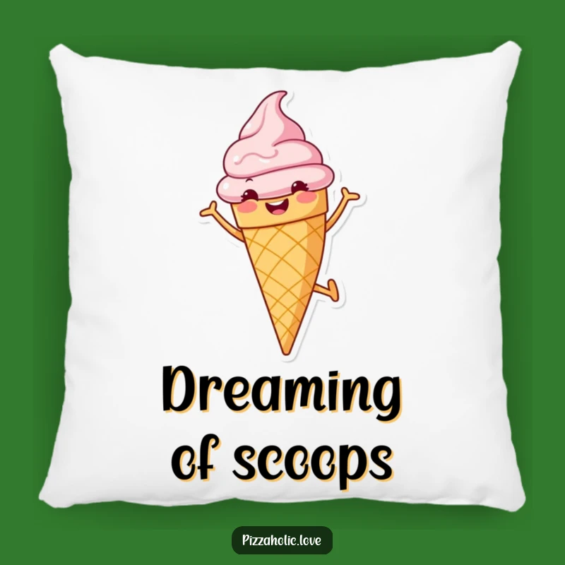Cozy Ice Cream Funny Pillow - Sweet Dreams with Frozen Fun