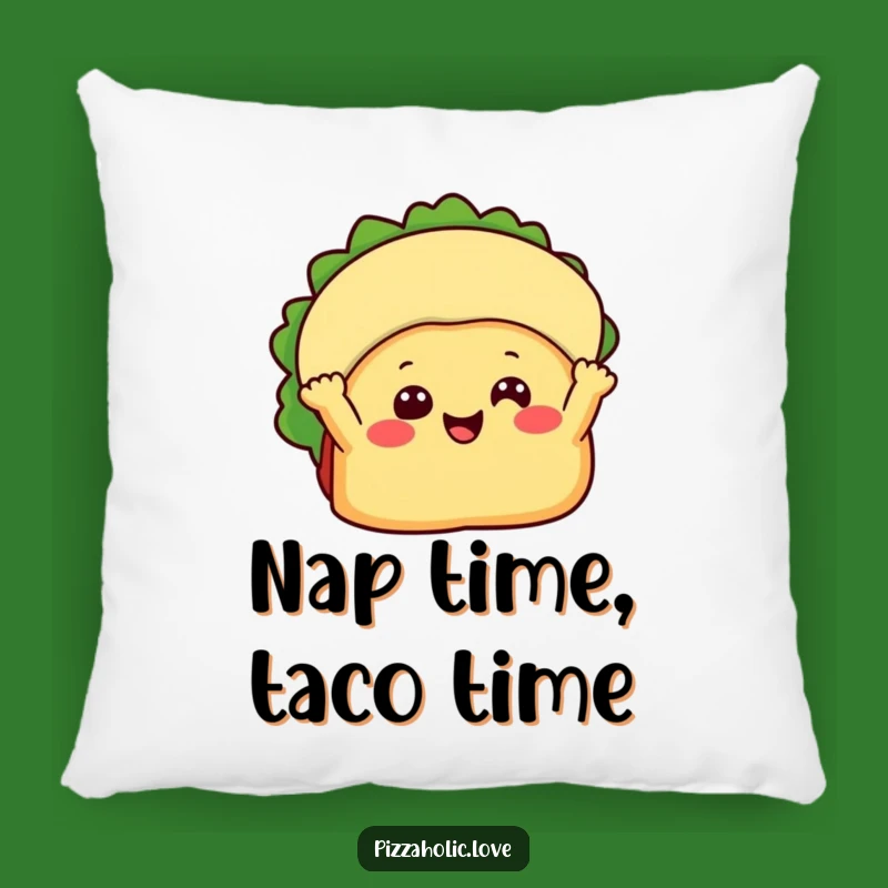 Funny Happy Taco Pillow: Cozy Fiesta Cushion for Playful Home Decor