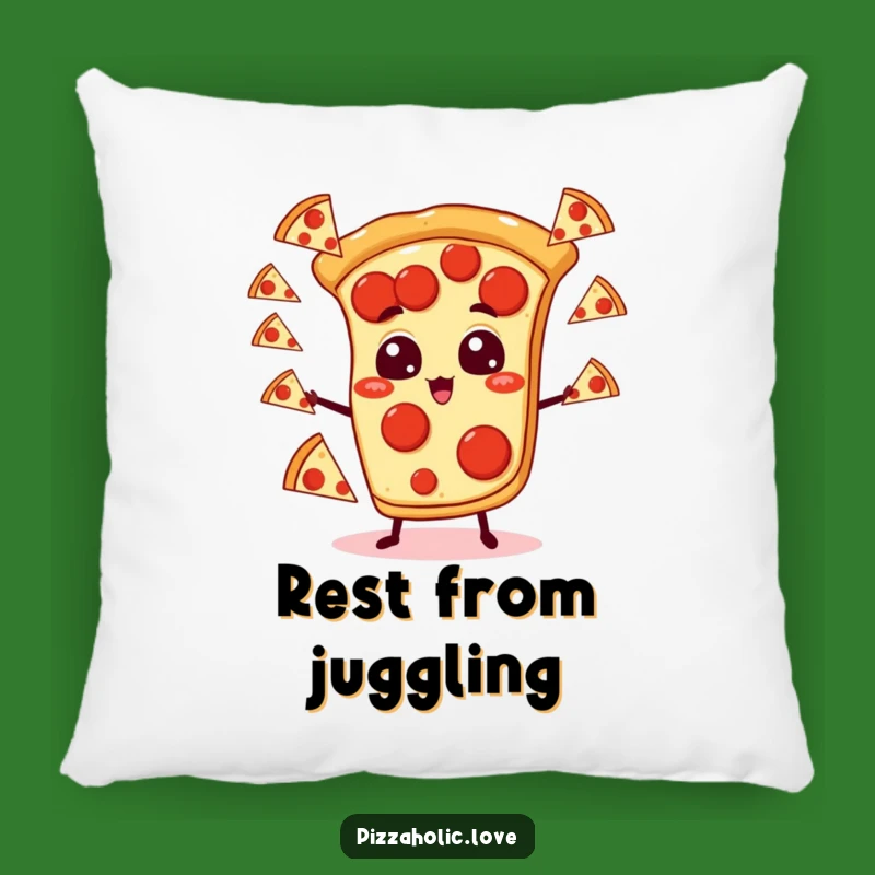 Funny Juggling Pizza Pillow: Comfy Fun for Your Couch, Great Gift