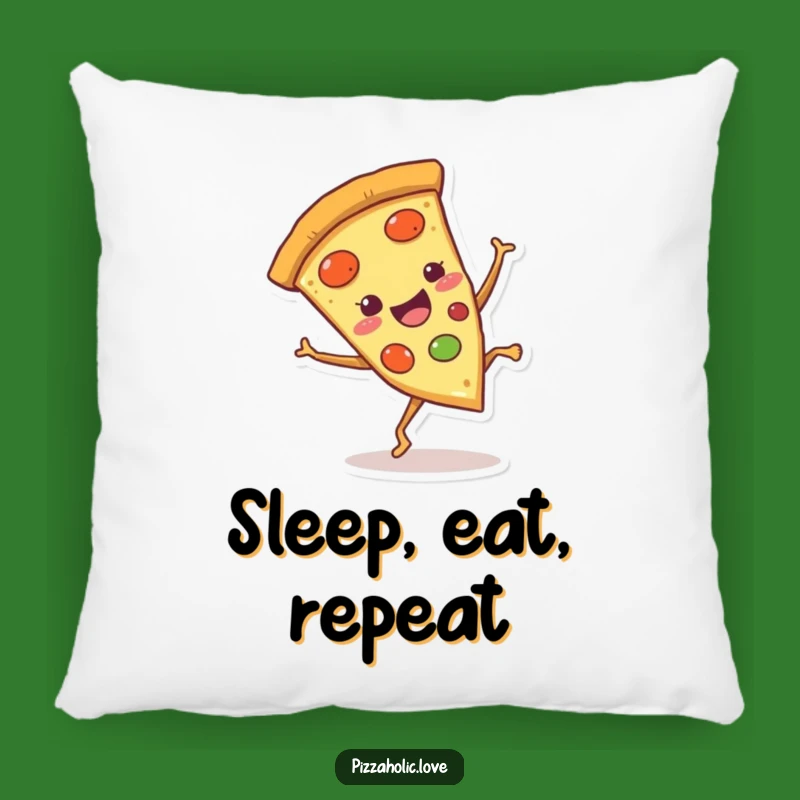 Funny Pizza Cartwheel Pillow: Cozy Slice Cushion for Playful Home Decor