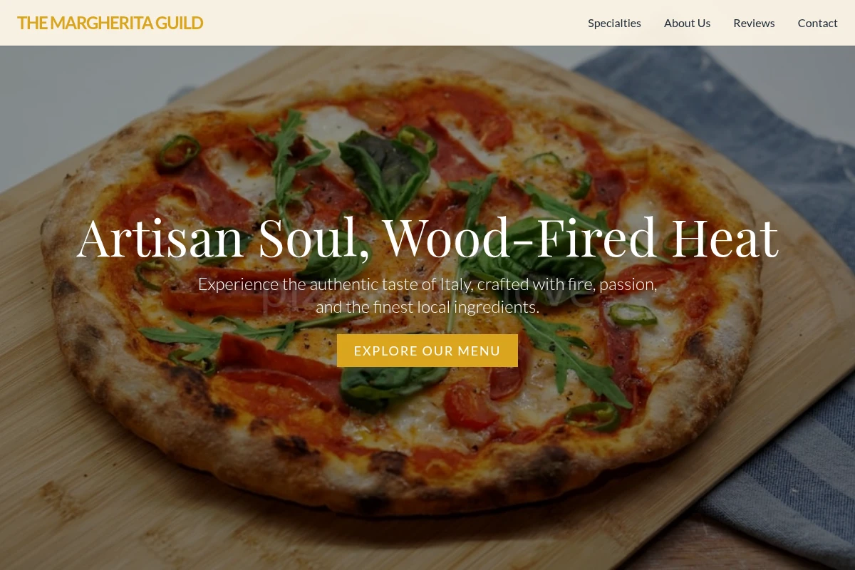 Wood-fired Italian Food