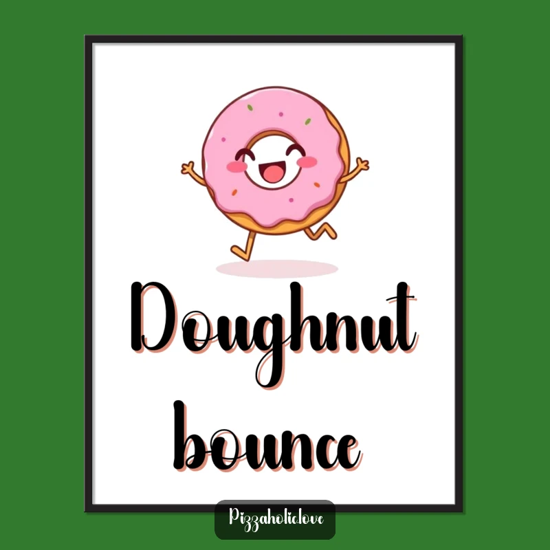Digital Donut Funny Art Print - Instant Sweetness for Your Walls