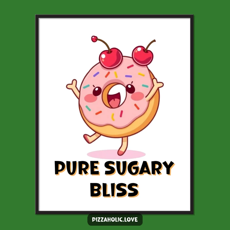 Funny Donut Dance Digital Art: Instant Sweet and Hilarious Decor