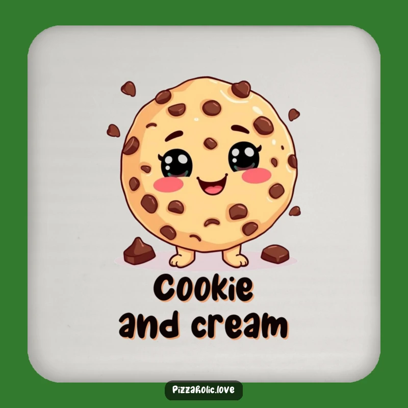 Funny Cookie Juggling Coaster: Cheesy Grin Drink Protector for Tables