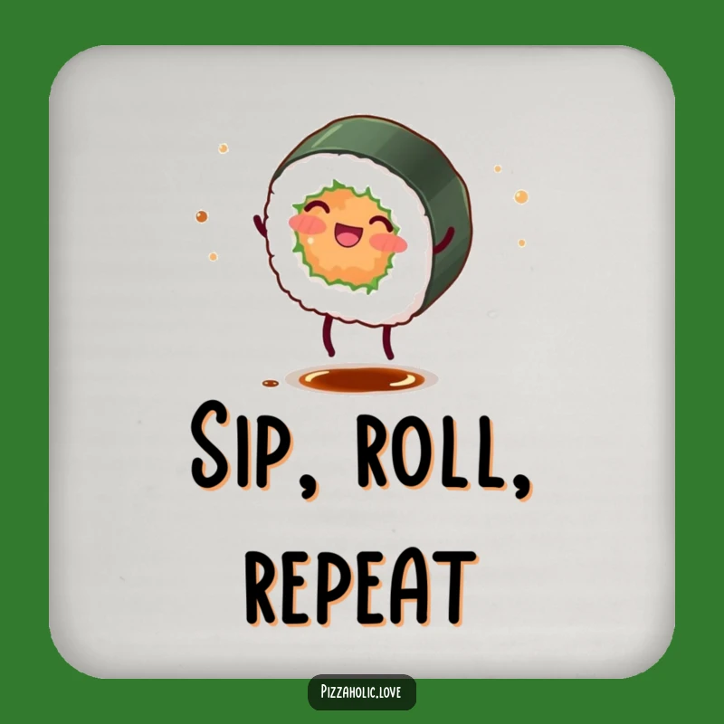 Funny Sushi Roll Coaster: Protect Surfaces with Hilarious Food Art