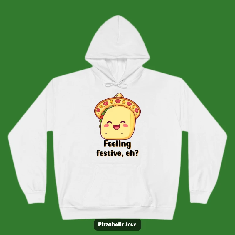 Cozy Funny Kawaii Taco Sombrero Hoodie: Warm Fiesta Vibes, Great Gift