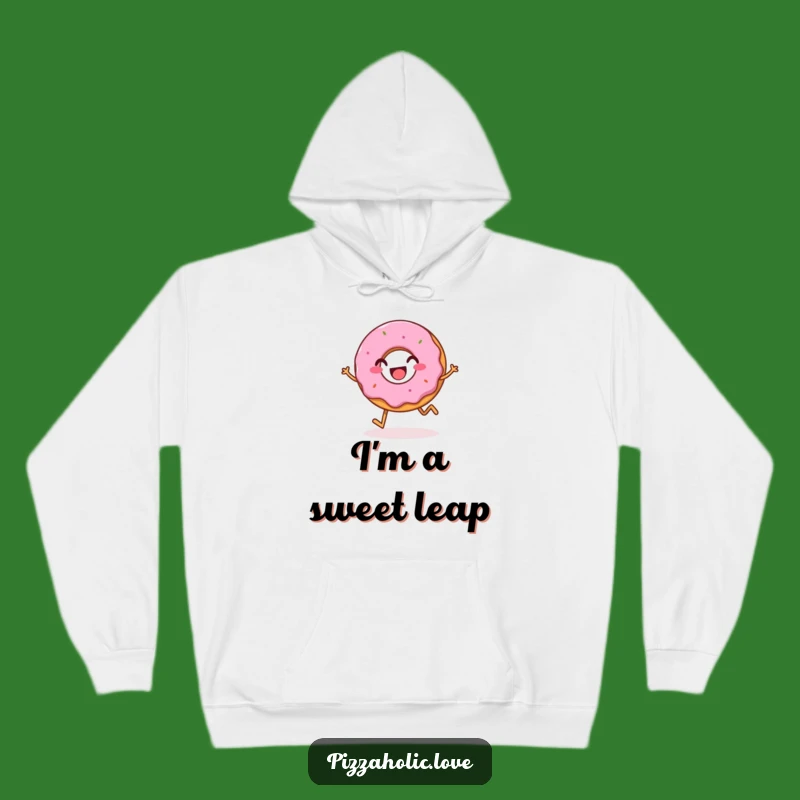 Cozy Donut Funny Hoodie - Warm Up with Sweet, Hopping Happiness