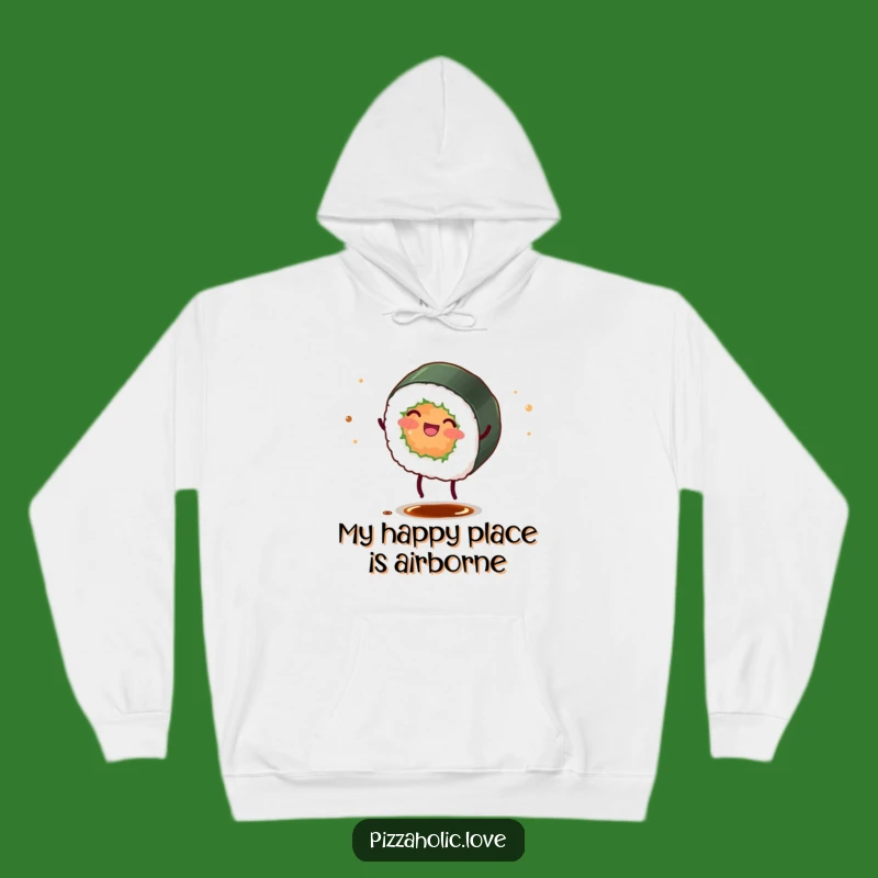 Funny Sushi Roll Cartwheel Hoodie: Cozy and Hilarious Casual Wear