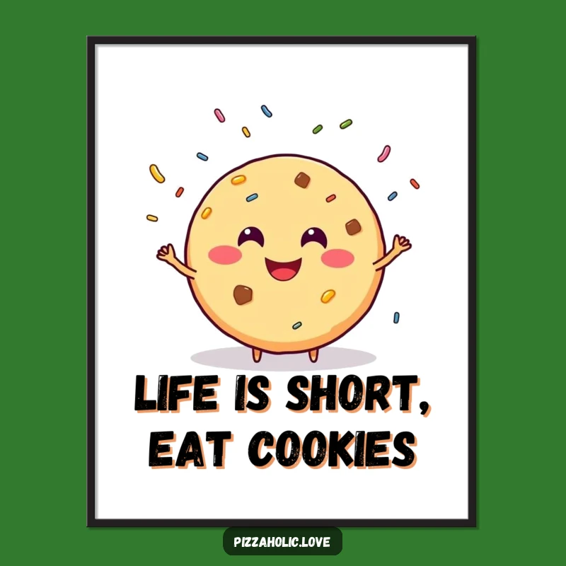 Free Printable Wall Art: Juggling Cookie Design for a Whimsical and Fun Space Downloadable