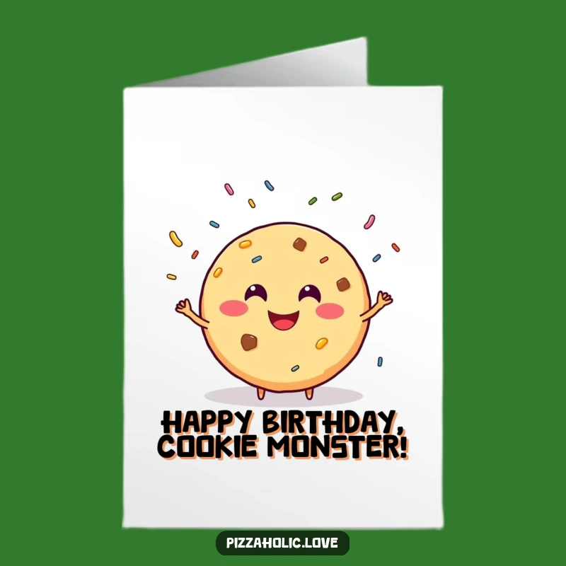 Funny Free Printable Birthday Card: Juggling Cookie Design for a Sweet Celebration Downloadable Gift