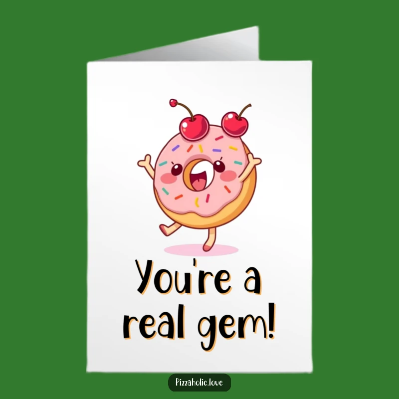 Free Printable Funny Donut Dance Congrats Card - Festive Downloadable Gift