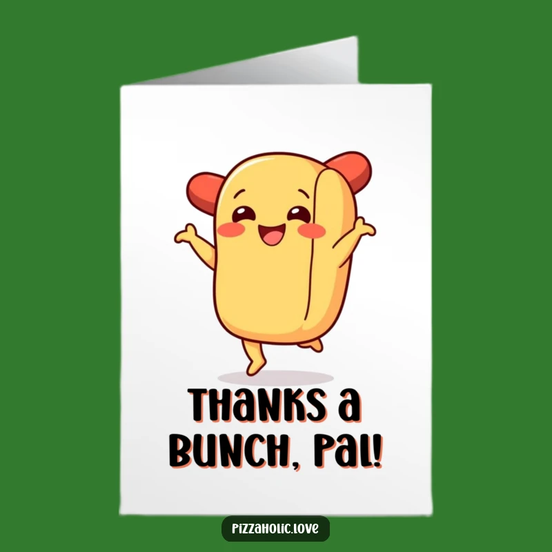 Free Printable Thank You Card: Hot Dog Jig Appreciation Downloadable Gift