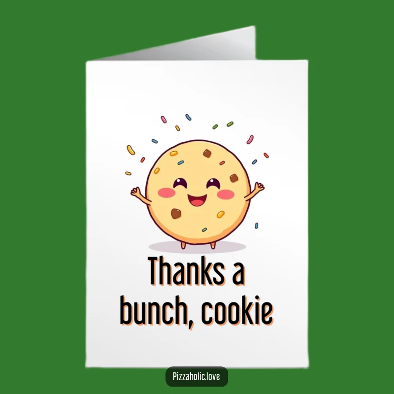 Free Printable Thank You Card: Juggling Cookie to Add Sparkle to Your Thanks Downloadable Gift