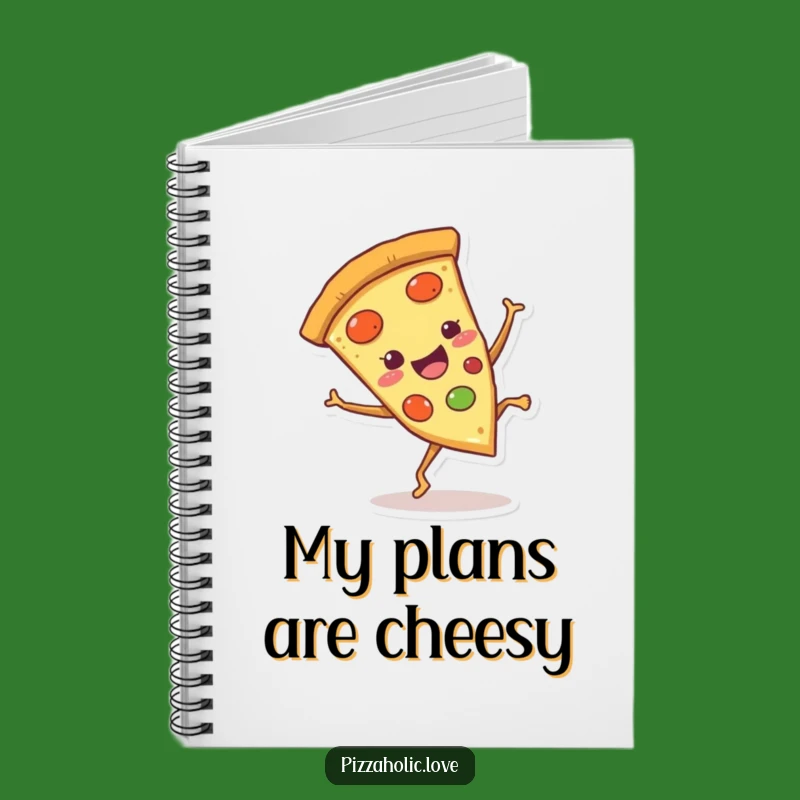Funny Pizza Cartwheel Notebook: Cheerful Slice Journal for Fun Ideas