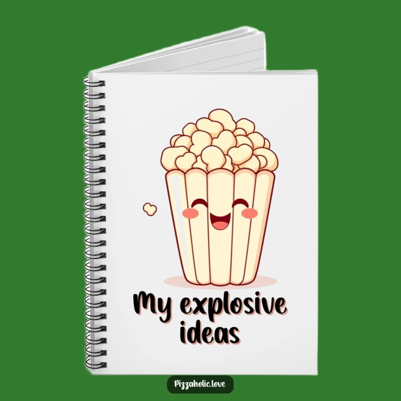 Snack Ideas Funny Notebook - Journal Your Thoughts with Popping Popcorn