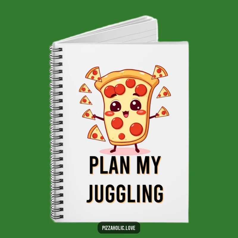 Funny Juggling Pizza Notebook: Jots Down Ideas with Flair, Gift Idea