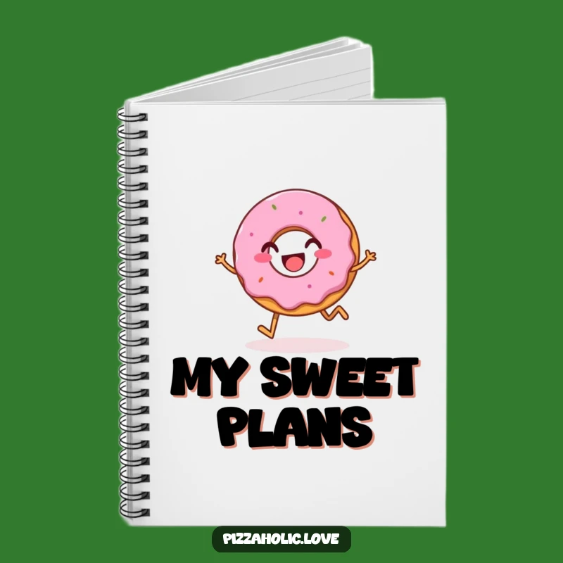 Sweet Ideas Funny Notebook - Journal Your Thoughts with a Hopping Donut