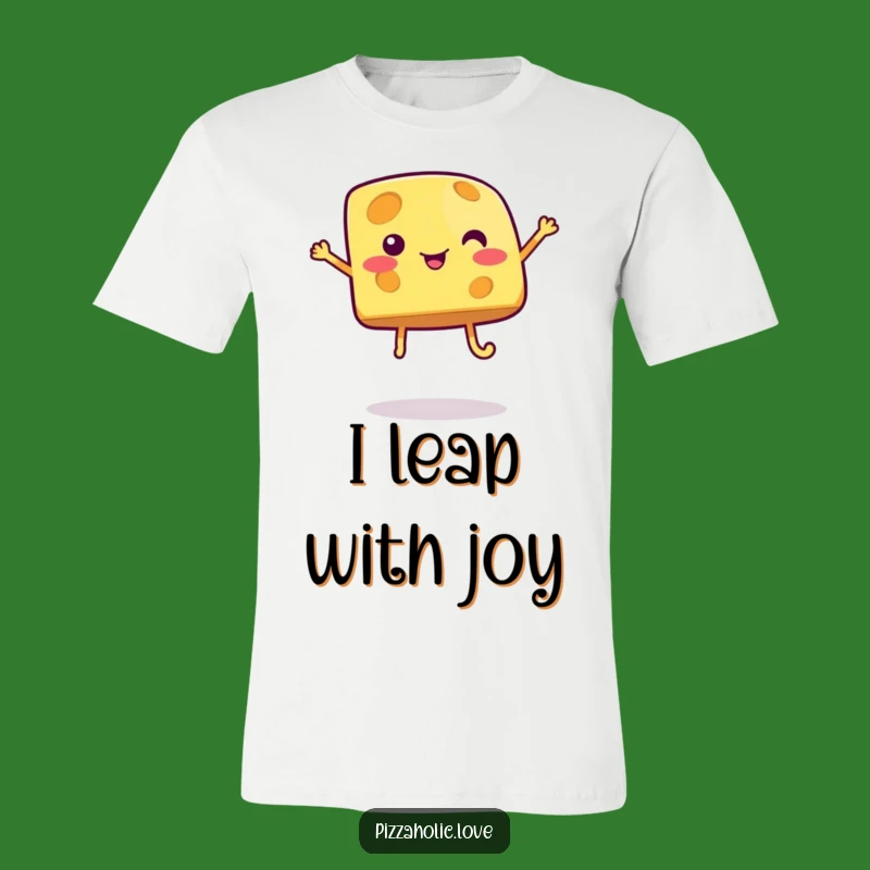Funny Jumping Cheese T-Shirt: Wear Your Enthusiasm, Hilarious Gift