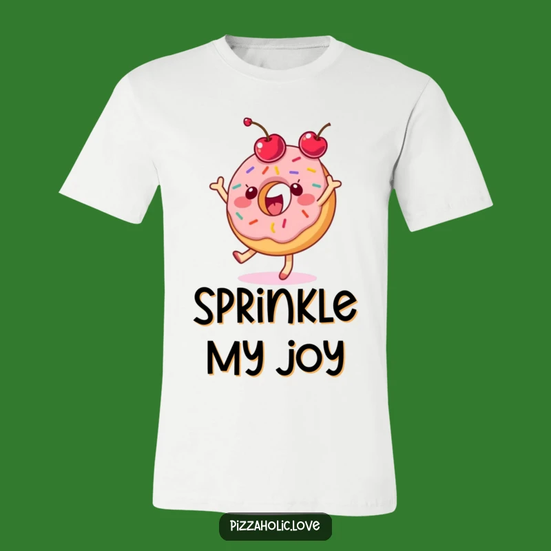Funny Dancing Donut T-Shirt: Hilarious Sprinkle Treat Tee