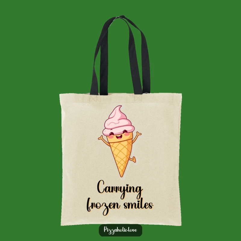 Ice Cream Lover Funny Tote Bag - Carry Your Sweetness & Fun