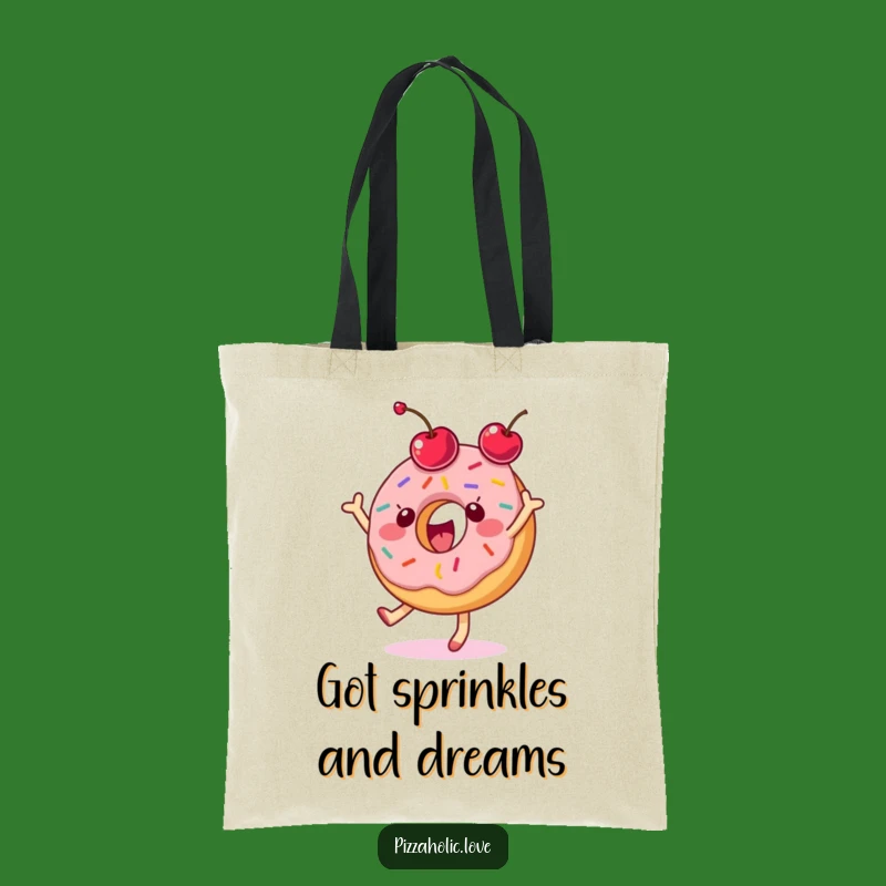 Funny Donut Dance Tote Bag: Carry Your Sweetness and Humor