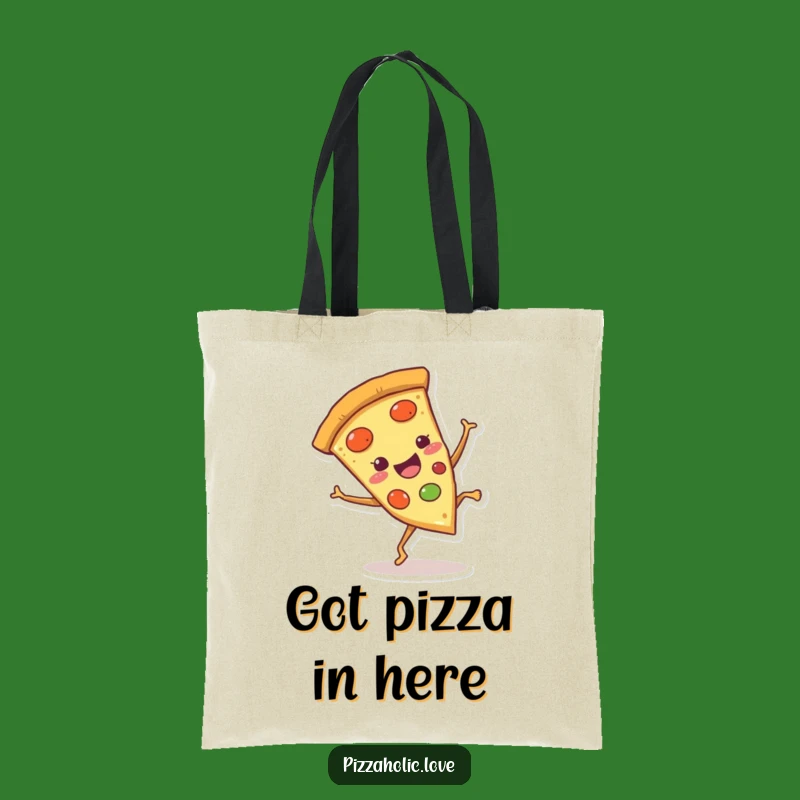 Funny Pizza Cartwheel Tote Bag: Carry Your Pizza Love with Joyful Style